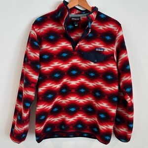 Patagonia Vintage Synchilla Wild Dessert pullover snap T fleece swearshit size M